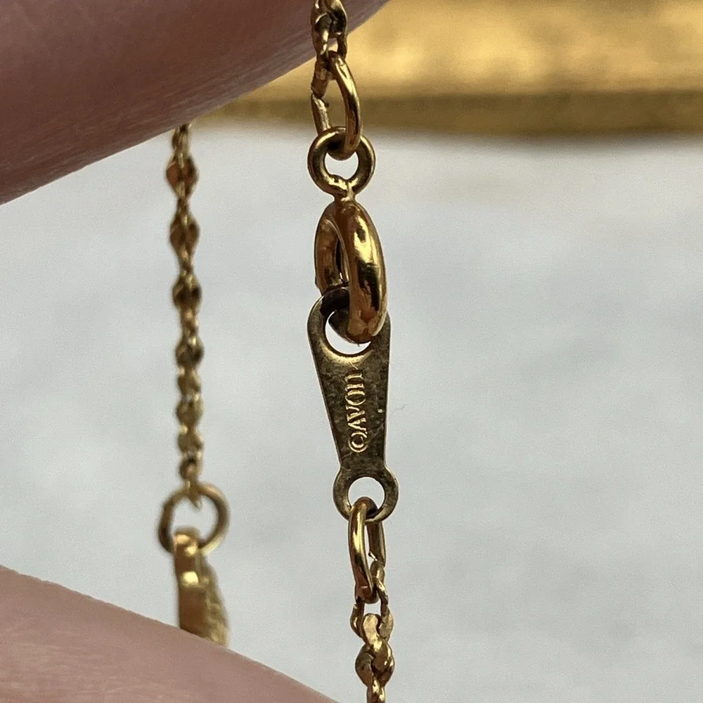 Vtg Avon Butterfly Chain Bracelet Dainty Minimalist Jewelry 6.5